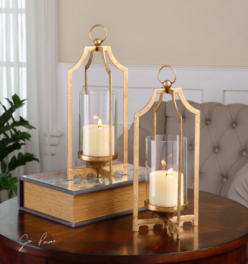 Uttermost Lucy Gold Candleholders S/2